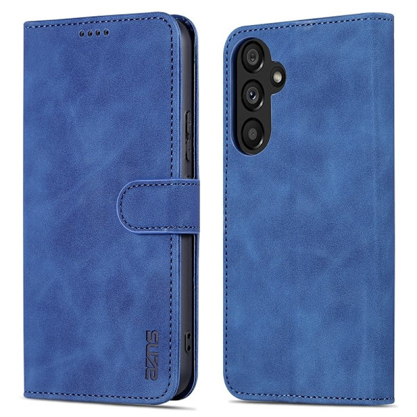 AZNS Samsung Galaxy A34 5G Plånboksfodral Konstläder - Blå
