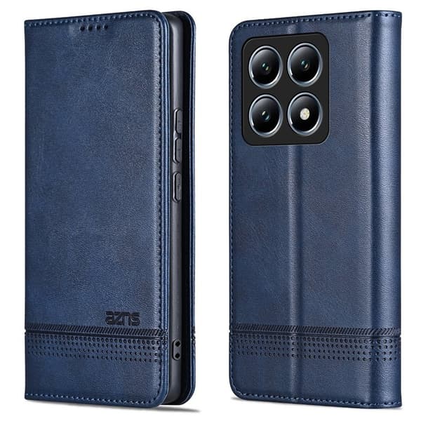 AZNS Xiaomi 14T Plånboksfodral Konstläder - Blå