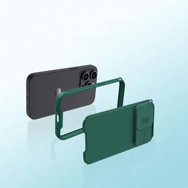 Nillkin iPhone 14 Pro Max Skal CamShield Pro (PC Och TPU) - Grön Grön