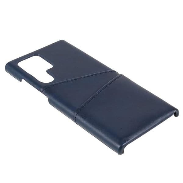 Korttipaikka Nahkakotelo Galaxy S22 Plus - Sininen Blue