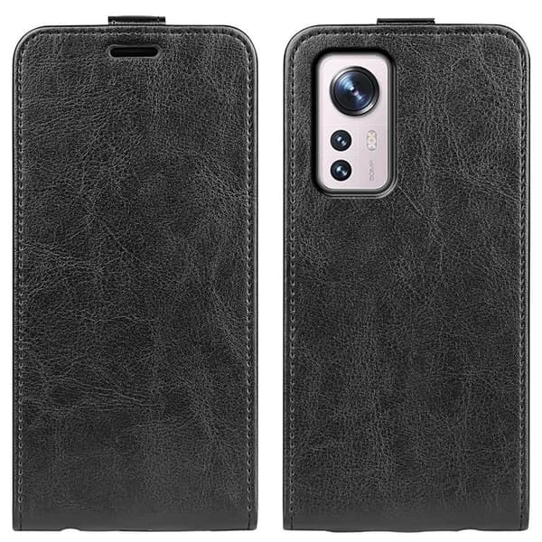 V-Flip Plånboksfodral Xiaomi 12 Pro - Svart Svart