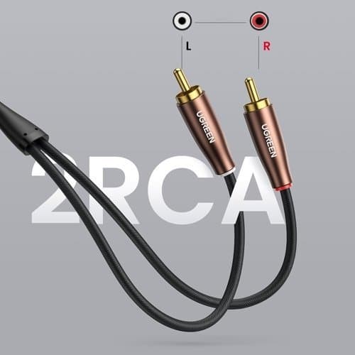 Ugreen Stereo Ljud Kabel 5m - Brun Brun