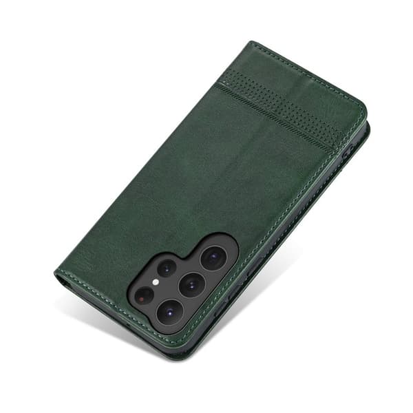 AZNS Samsung Galaxy S26 Ultra Plånboksfodral Konstläder - Grön