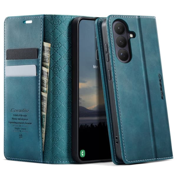 CaseMe Plånboksfodral för Samsung Galaxy S26 Plus Konstläder RFID - Grön