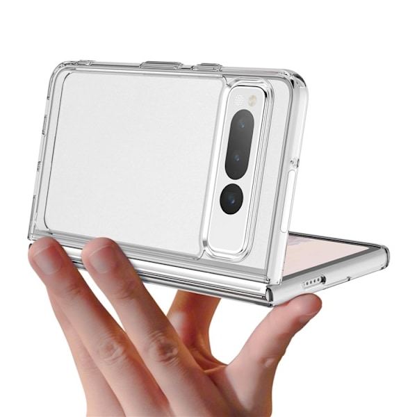 Google Pixel Fold Mobilskal Anti-Scratch TPU + Acrylic - Transparent