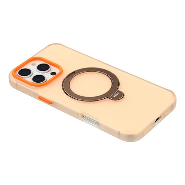 KIGC Mobilskal till iPhone 16 Pro Max Rotating Kickstand - Orange Orange