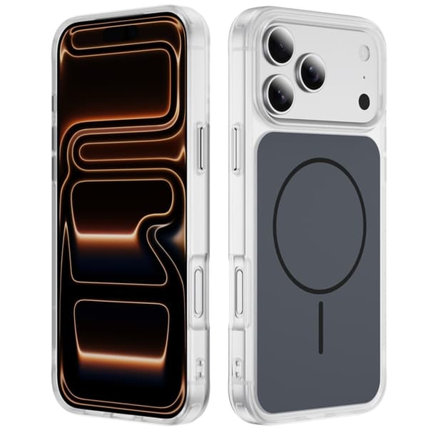Mobilskal till iPhone 17 Pro MagSafe Skin Touch TPU PC Svart