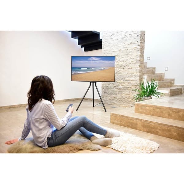 HAMA TV-golvstativ upp till 75" Svart