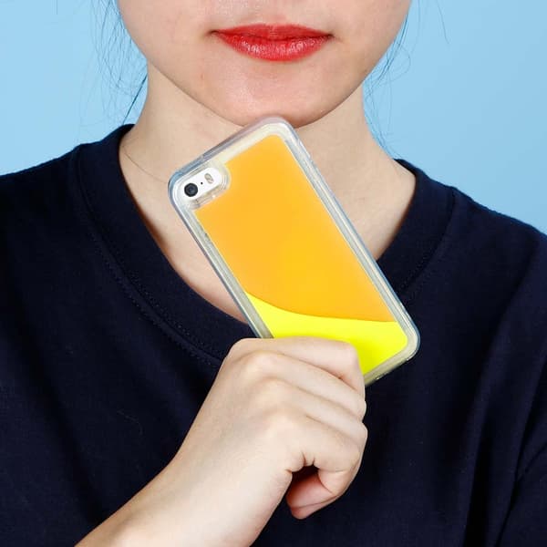 Liquid Neon Sand skal till iPhone 5/5s/SE - Orange Orange