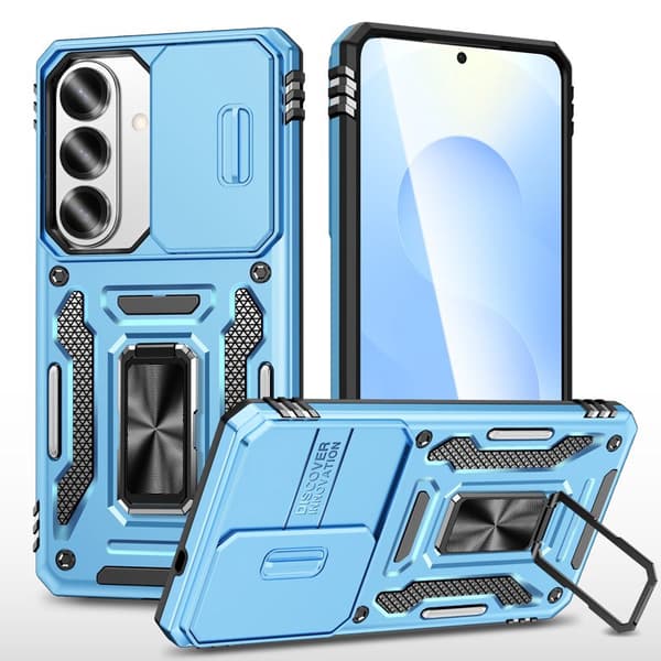 Mobilskal för Samsung Galaxy S26 Kickstand PC + TPU - Ljusblå
