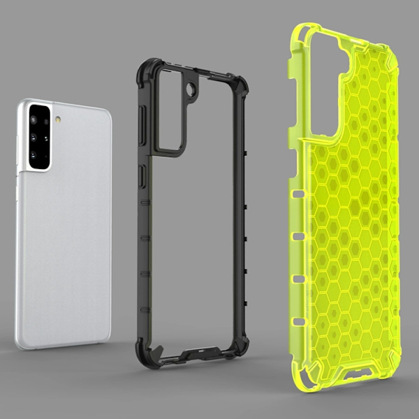 Telefontaske til Galaxy S22 Plus Honeycomb Armor - Sort Black