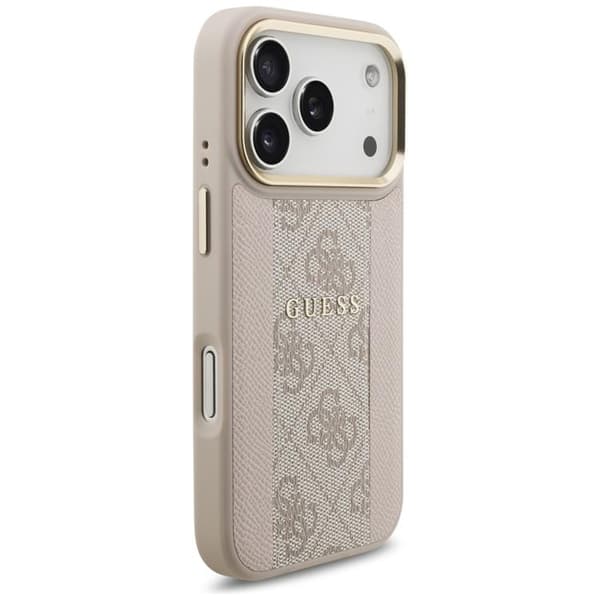 Guess Mobilskal till iPhone 17 Pro Magsafe 4G Stripe - Rosa Rosa