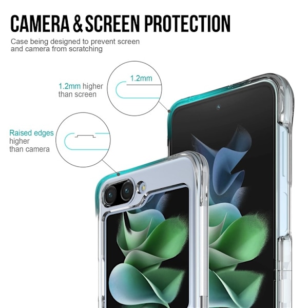 Galaxy Z Flip 5 Mobilskal Anti-drop - Transparent