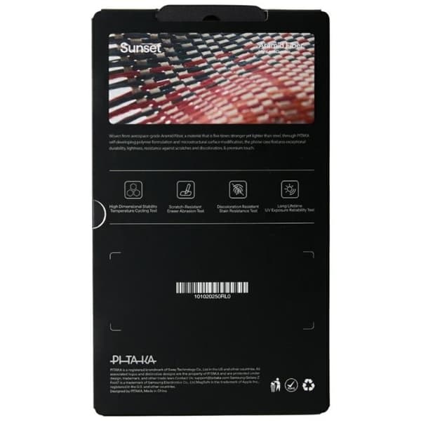 PITAKA Mobilskal till Galaxy Z Fold 7 MagSafe Ultra-Slim - Sunset Brun