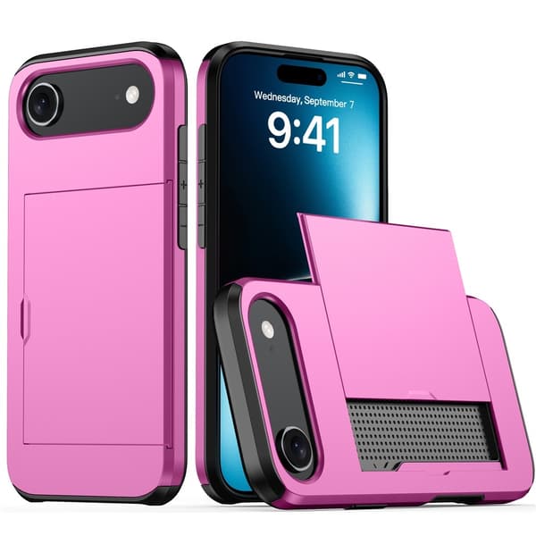 Mobilskal till iPhone Air korthållare - Rosa Rosa