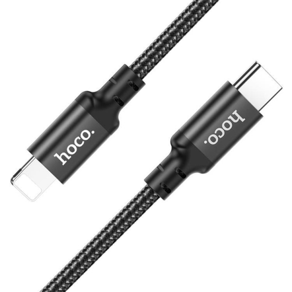 Hoco Typ-C Till Lightning Kabel 3m - Svart