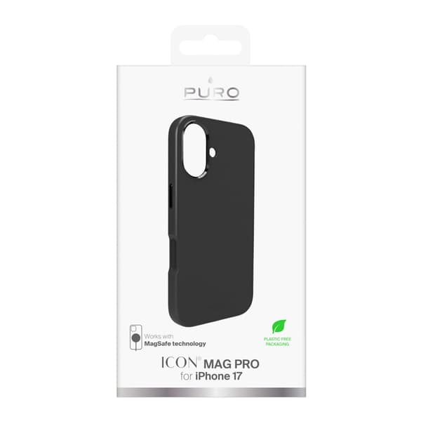 Puro Mobilskal till iPhone 17 Magsafe Liquid Silikon - Svart Svart