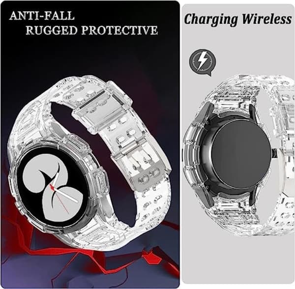 Galaxy Watch 4/5 (46mm) Udskiftningsetui - Klar Transparent