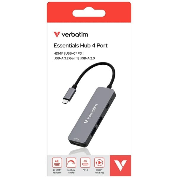 Verbatim Hub USB-C/HDMI/USB-A 3.2/2.0 32155 - Aluminium