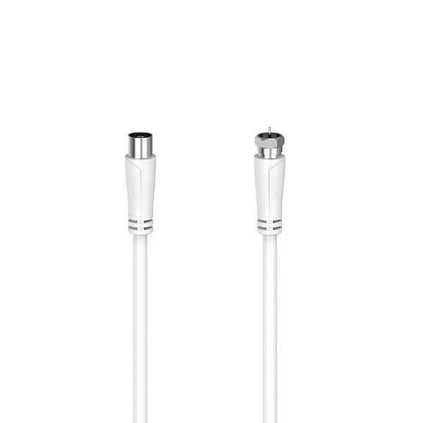 HAMA Antennkabel SAT 90dB F-Coax Vit 1,5m