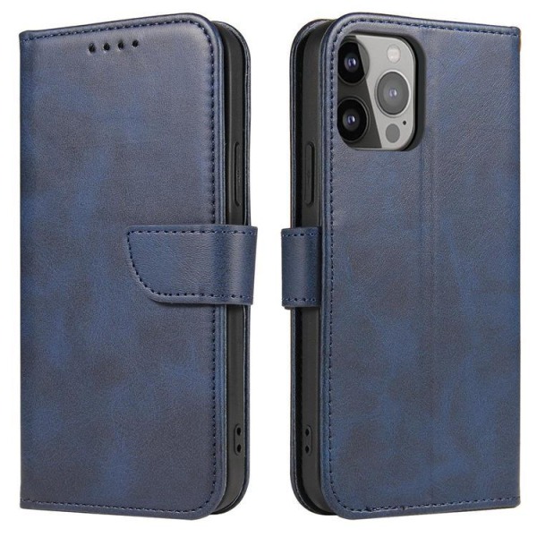 Galaxy A34 5G Wallet Case Magneettinen Flip Kickstand - sininen