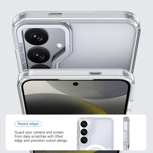 Mobilskal för Samsung Galaxy S26 Plus Magnetiskt Shockproof TPU - Vit