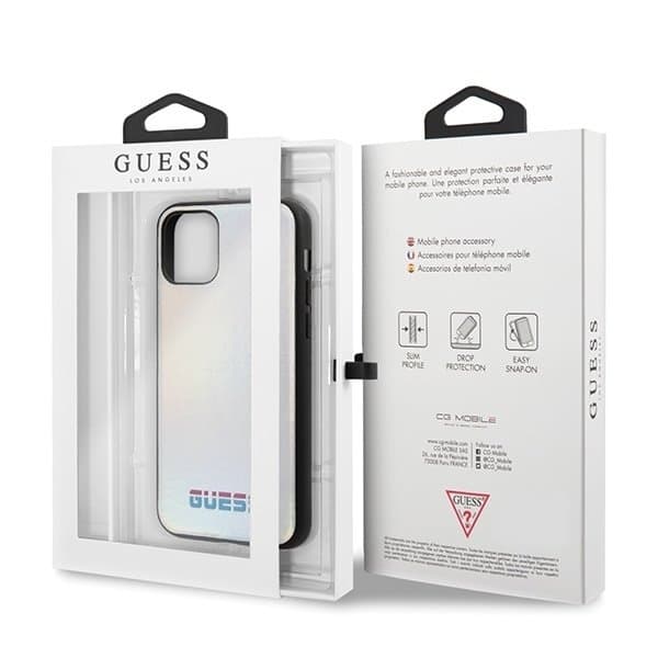 Etui Guess iPhone 11 Pro Iriserende - Sølv Silver
