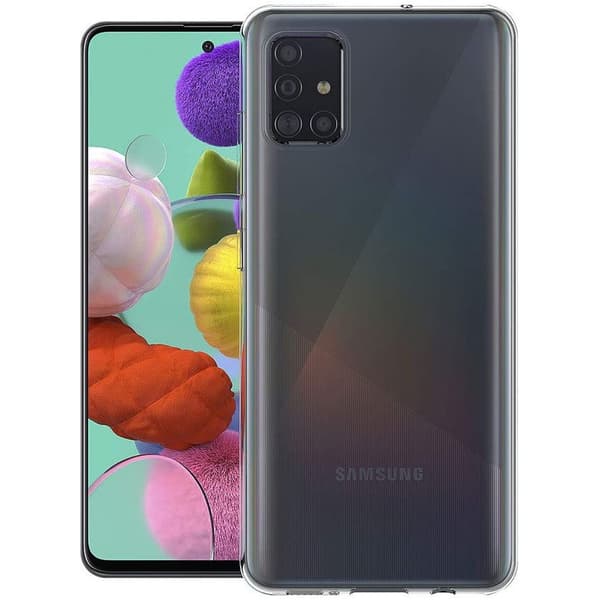 Samsung Galaxy A51 Cover Clear 2mm Blød Plast Transparent Transparent