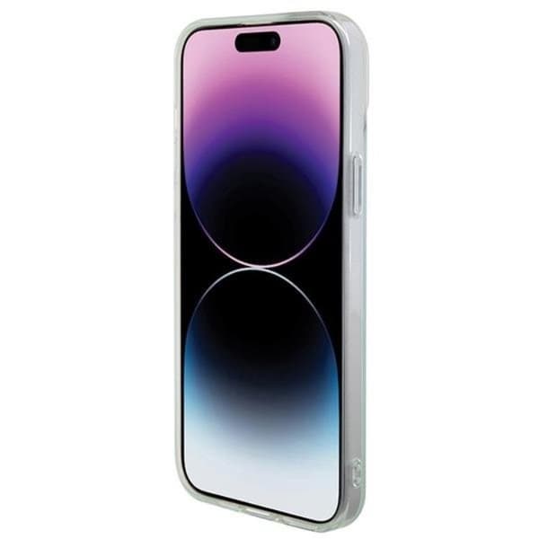 Guess iPhone 15 Pro Mobilskal Magsafe IML Iridescent - Turkis Blå