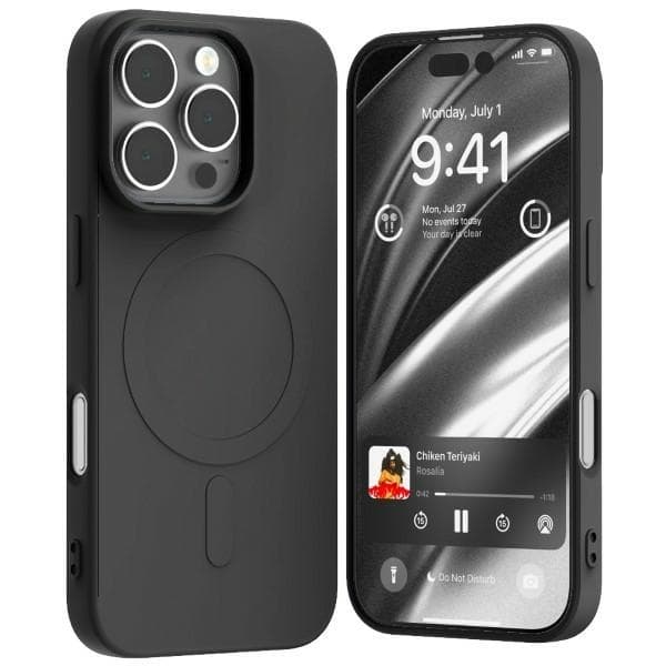 Mercury Mobilskal till iPhone 16 Pro MagSafe Semi-Silikon - Svart Black