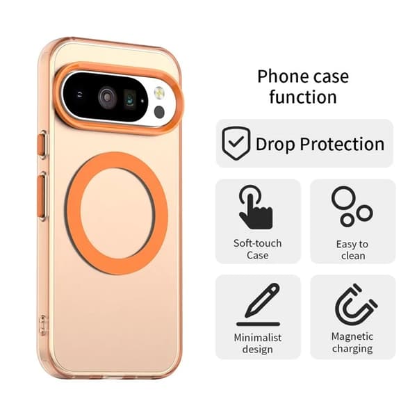 Mobilskal till Google Pixel 10/10 Pro Anti Drop - Orange Orange