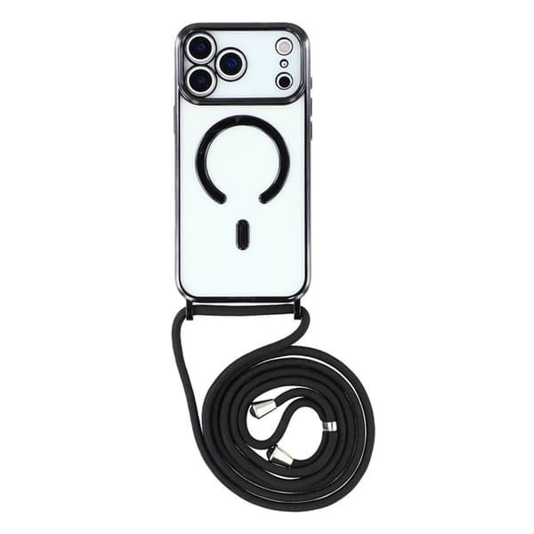 Mobilskal till iPhone 17 Pro Max MagSafe Electroplating TPU - Svart Svart