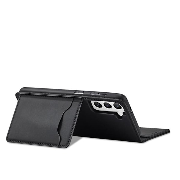 Galaxy S22 Plus Plånboksfodral Magnet Stand - Svart Svart
