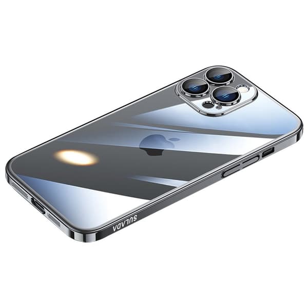 SULADA JINGJIA Mobilskal till iPhone 15 Pro Max Hård PC Klart Svart