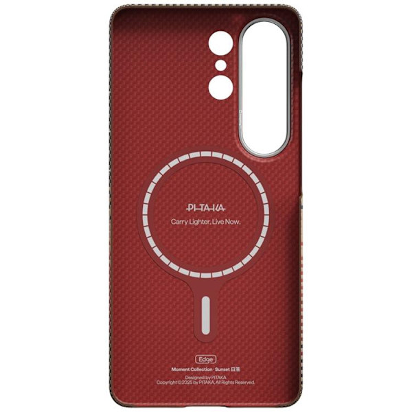 PITAKA Mobilskal För Galaxy S26 Ultra MagSafe Edge - Sunset Brun