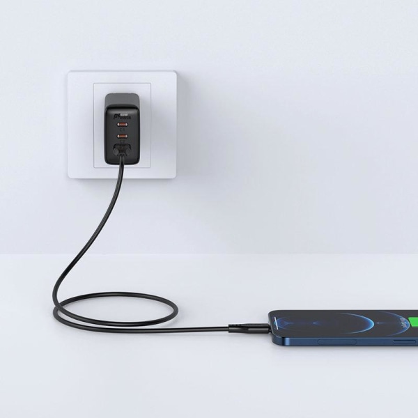 Acefast USB-Lightning-kaapeli 1,2 m - musta