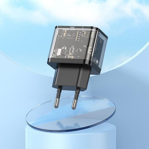 Hoco Snabbladdare PD 20W USB-A USB-C QC3.0 3A N34 - Svart