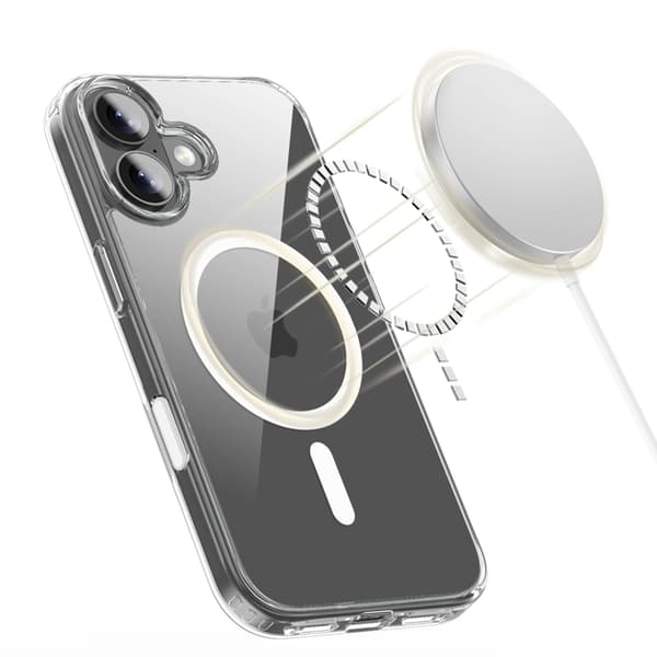 Tech-Protect Telefontaske til iPhone 17 Magsafe Flexair Hybrid - Klar Transparent