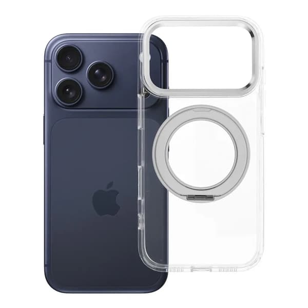 Mobilskal Magafe iPhone 17 Pro Frame Circle med Stand - Svart