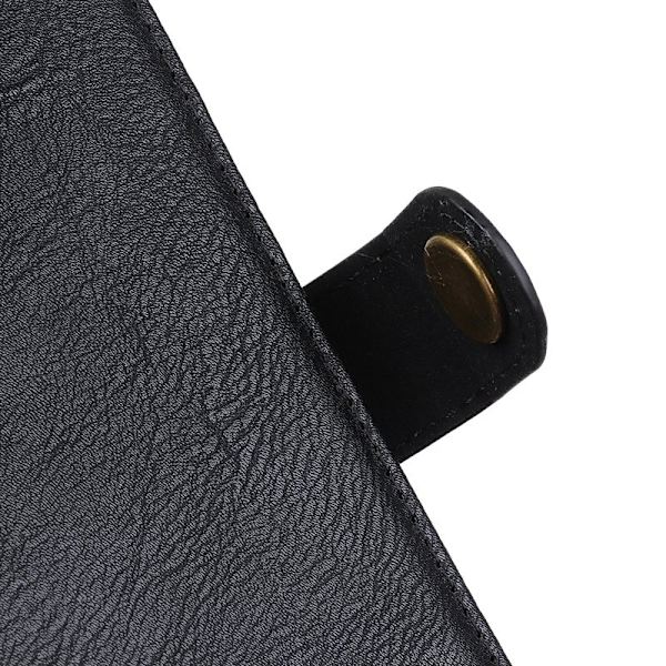 KHAZNEH iPhone 16e Plånboksfodral Konstläder - Svart