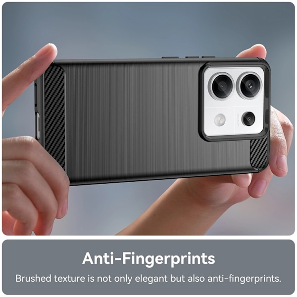 Xiaomi Redmi Note 13 Pro Plus Mobilskal Carbon - Svart