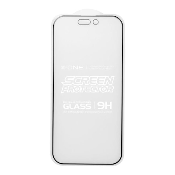 X-One iPhone 15 Pro Max Härdat Glas Skärmskydd Matte - Svart