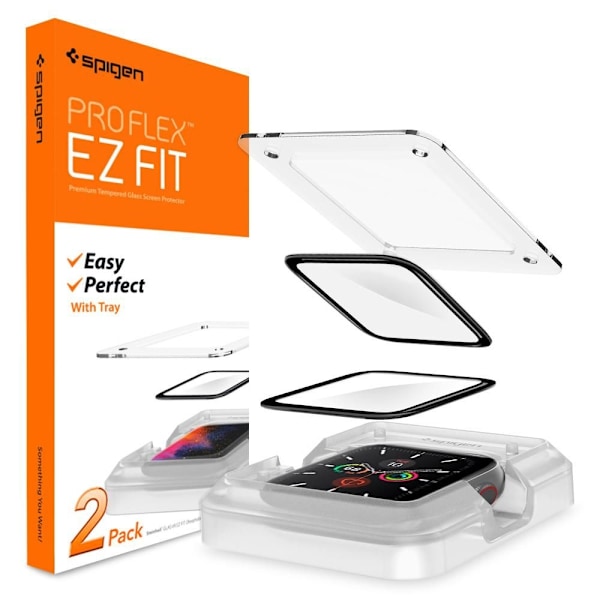 SPIGEN Hybridglas Proflex ”Ez Fit” Apple Watch 4/5/6/Se (40Mm)