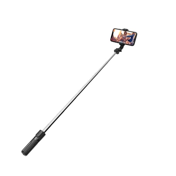 Trådløs Selfiestick Tripod L02S - Sort Svart