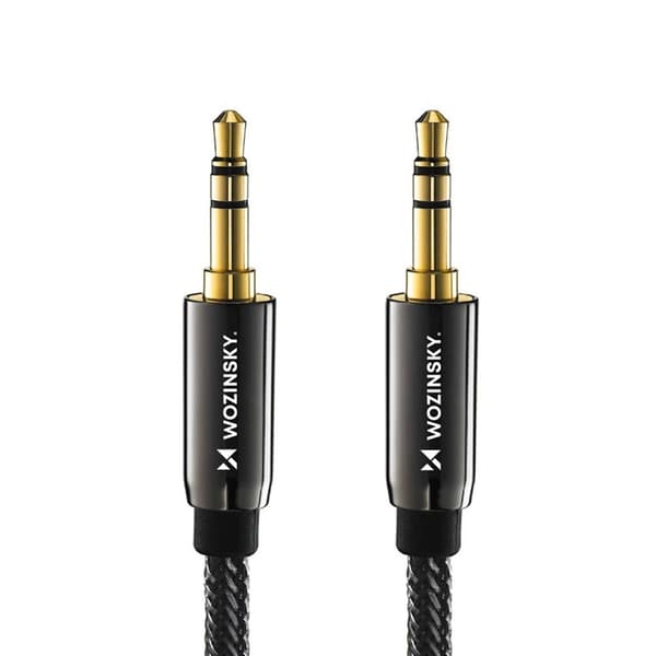 Wozinsky 2xAUX Kabel Universal Mini Jack 2m - Svart Svart