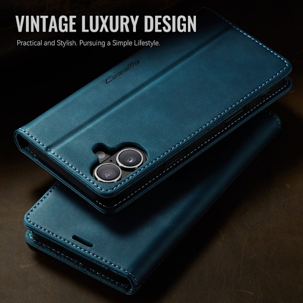 Caseme iPhone 17 Plånboksfodral RFID Blocking 033 Series - Grön Grön