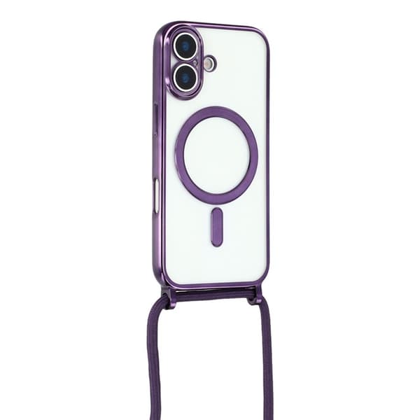 Mobilskal till iPhone 17 MagSafe Electroplating Edge TPU - Lila Lila