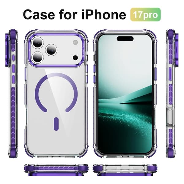 Mobilskal till iPhone 17 Pro MagSafe Kickstand - Lila Lila