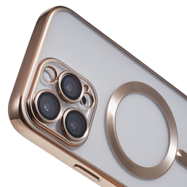 X-LEVEL Mobilskal till iPhone 16 Pro Max MagSafe Transparent TPU Guld