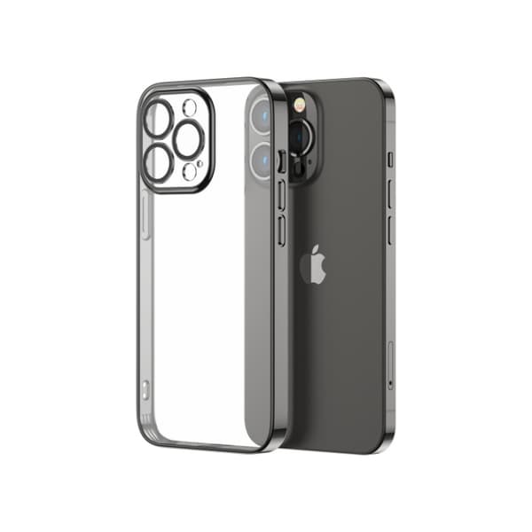 Joyroom iPhone 14 Plus Cover 14Q Med Metalramme - Sort Black